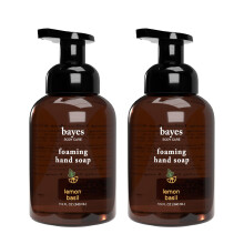 Bayes Foaming Hand Soap - Aromatic and Nourishing Hand Wash Infused with Essential Oils - USDA Certified Biobased - 11.5 Ounce Lemon Basil 2 P