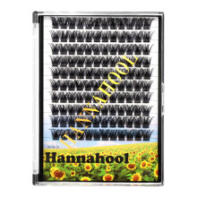 Hannahool Handgemaakte D-krul 10-20 mm om uit te kiezen 120 stuks Natuurlijke lange individuele dikke basisclusterwimpers Dramatische look DIY Volume