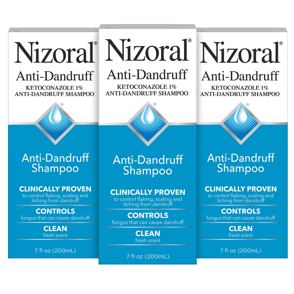 Nizoral Anti-Dandruff Shampoo with 1% Ketoconazole  Fresh Scent  21 Fl Oz (Pack of 3)
