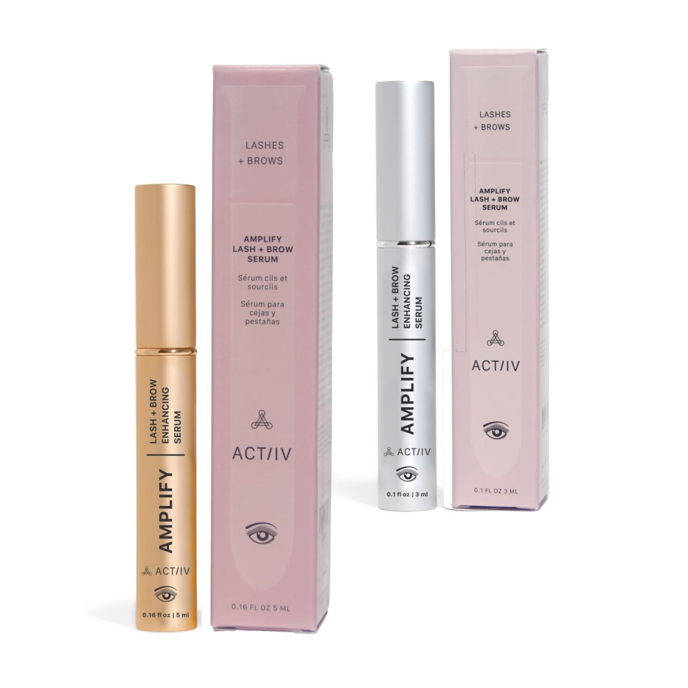 Actiiv Amplify Lash + Brow Serum | Promotes Thicker Fuller Lashes And Brows Strengthens And Nourishes Hair Follicles Lightweight Formula Vegan Sui
