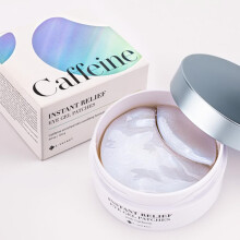 KSECRET Instant Relief Eye Gel Patches  102g/3.45oz. 60pcs (15 full pairs) with CAFFEINE | Korean Skincare | Under Eye Cooling Masks for Anti-Wrinkles