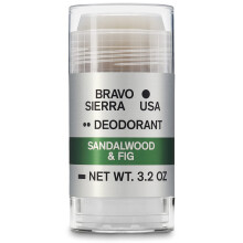 Aluminum-Free Deodorant for Men by Bravo Sierra, 1-Pack - Contains Natural Ingredients - Long Lasting All-Day Odor and Sweat Protection -Sandalwood an