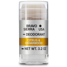 Aluminiumfreies, natrliches Deodorant fr Mnner von Bravo Sierra  Langanhaltender Geruchs- und Schweischutz fr den ganzen Tag  Zitrus- und Zede