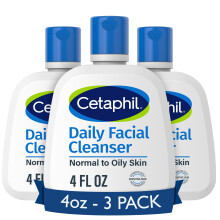Cetaphil Face Wash napi arctisztt rzkeny kombinlt s zsros borre J 4 oz 3 csomag gyengd habz szappanmentes, hipoallergn