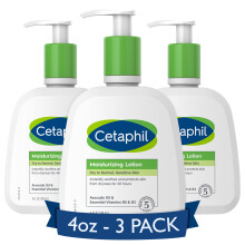 Cetaphil Body Moisturizer Hidratl Hidratl Lotion minden bortpusra rzkeny Borre J 4 oz 3 darabos illatanyagmentes, hipoallergn, nem komedogn