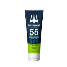Watermans Mineral SPF 55 Sunscreen with Zinc Aqua-Armor Broad Spectrum Sunscreen for Face and Body Reef Safe Sunscreen Water Resistant Mineral S