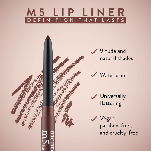 Mented Cosmetics Μολύβι Χειλιών για Γυναίκες, Σκούρο Καφέ Μολύβι Χειλιών, Αδιάβροχο, Vegan 1