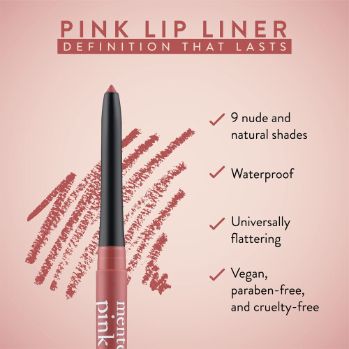 Mented Cosmetics Μολύβι Χειλιών για Γυναίκες, Σκούρο Καφέ, Αδιάβροχο, Vegan + Χωρίς Σκλήρυνση 2