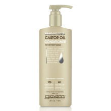 Giovanni Smoothing Castor Oil Conditioner 24 oz. - All Hair Types Moisturize Hair & Scalp Hydrate & Tame Frizz Jojoba Argan Oil Coconut Oil She