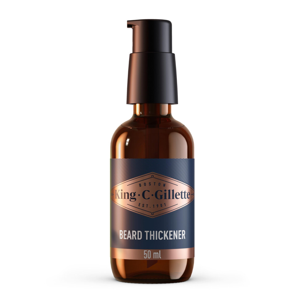 King C. Gillette Beard Thickener formulated with Vitamin B complex and Caffeine  1.7oz