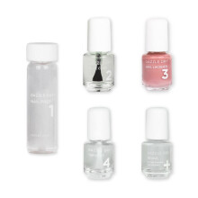 Dazzle Dry Mini Kit 4-Stufen-System – Less is Mauve, ein hell errötendes Mauve mit vollständiger Deckkraft. (5-teiliges Set / 5 Maniküren)