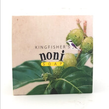Kingfisher's Noni Premium Soap 100% Natural Soap for Sensitive Skin Handmade with Noni Oil Extract & Leaf Powder for Gentle Cleansing and Mois