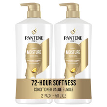 Pantene Daily Moisture Renewal Conditioner Twin Pack with Hair Mask Treatment Pro-V Hydration for Dry Damaged Hair Long-Lasting Softness Safe for C
