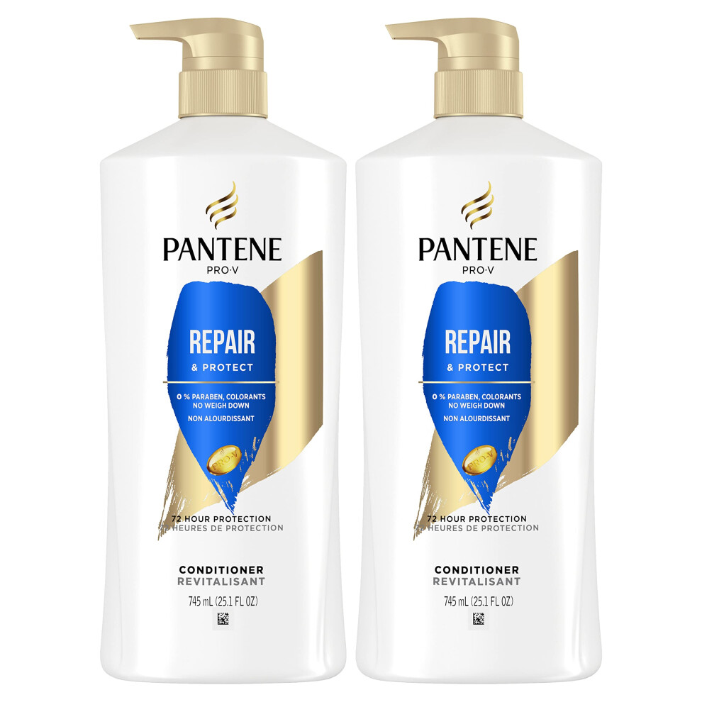 Pantene Conditioner Twin Pack with Hair Treatment  Repair & Protect for Damaged Hair  Safe for Color-Treated Hair