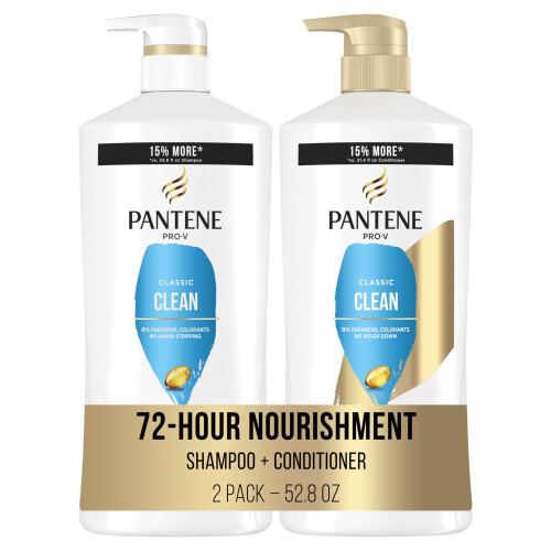 Pantene Σετ Σαμπουάν, Μαλακτική και Θεραπεία Μαλλιών Pantene, Κλασικό Καθαριστικό