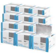 ForPro Professionelle Kollektion Prägefolie Blätter 500S, Aluminiumfolie, Pop-Up Spender