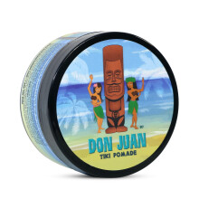 Don Juan Tiki Pomade | Op waterbasis | Sterke hold | Medium glans | Natuurlijke plantenextracten en mineralen uit de oceaan | Tropische geur van Mai T