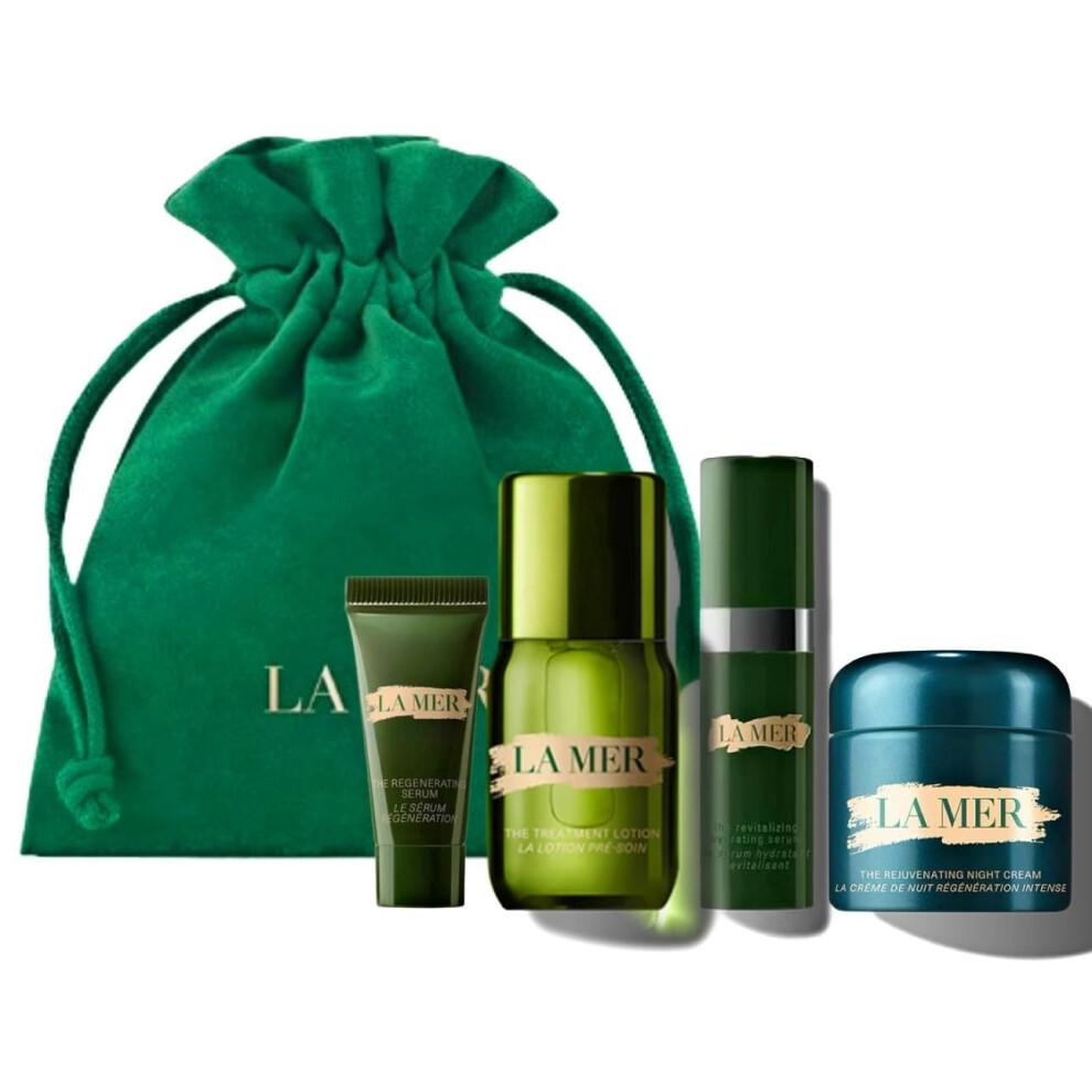 La Mer Skincare Travel Size Gift Set Moisturizing Night Cream  Intensive Revitalizing  The Treatment Lotion