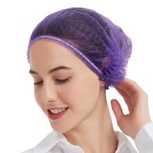 ProtectX Engangs Bouffant (h?rnet) h?tter H?rhovedbetr?k Net 21 (lilla 100 stk.)