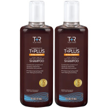 True+Real Terapeutický Plus Tar gel Šampon proti lupům Extra síla 1% dehtový tar, 2 balení 6 fl oz