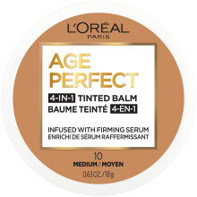 L'Oreal Paris Age Perfect 4-i-1 Tinted Face Balm Foundation med opstrammende Serum Medium 10 0,61 Ounce