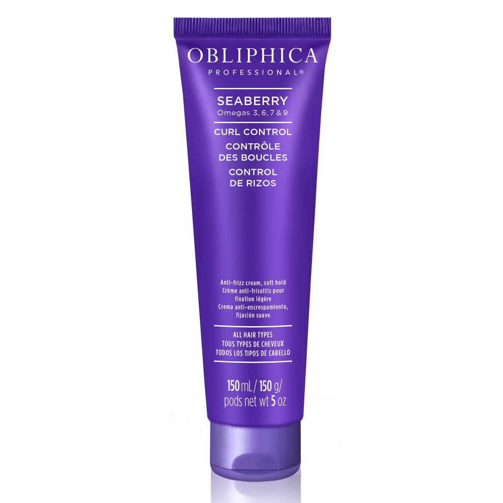Obliphica Profession Cream Obliphica Professional Hair Styling Agent - Defining For Normal Coarse Thick Hair 5 Fl Oz Anti-Humidity Protection Curl Enhancer Natural Uv