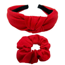 Shimmer Anna Shine Red Alla hjrtans dag Pannband och Scrunchies fr kvinnor och flickor (rtt hrband)