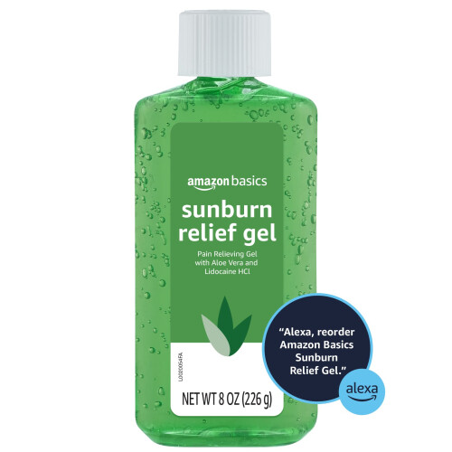 Amazon Basics Gel Ανακούφισης από Ηλιακά Εγκαύματα με Aloe Vera, 8 oz (1 τεμάχιο) 2