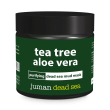 Tous les arbres a the naturels et authentiques Aloe Vera Masque de boue faciale purifiant avec des mineraux morts de sel de mer - sans paraben -
