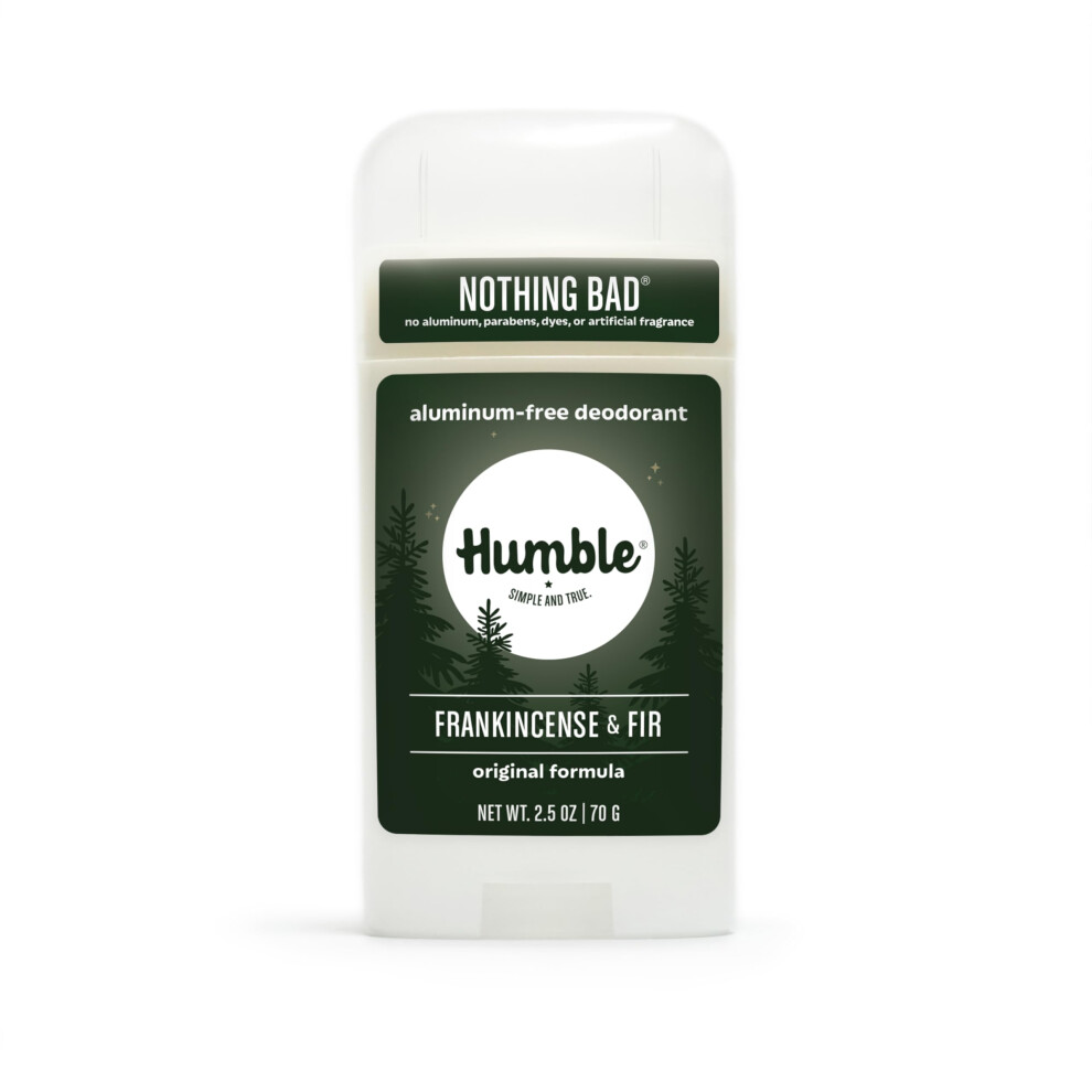 Ydmyg Enkel Og Tr Humble Brands Original Formula Aluminum-Free Deodorant. Long Lasting Odor Control With Baking Soda And Essential Oils Frankincense & Fir Pack Of 1