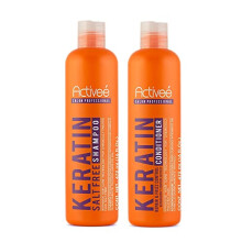 Keratine haarshampoo en conditionerkit 16 oz | Met keratine steil en chemisch behandeld haar van Activee Professional