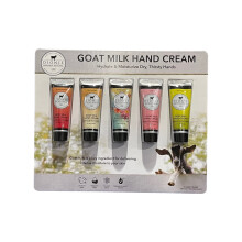 Dionis geitenmelk huidverzorging - 5 pakje handcr?es van 1 oz (romige kokosnoot en haver pepermunt twist zeeschatten suikerbes vanilleboon)