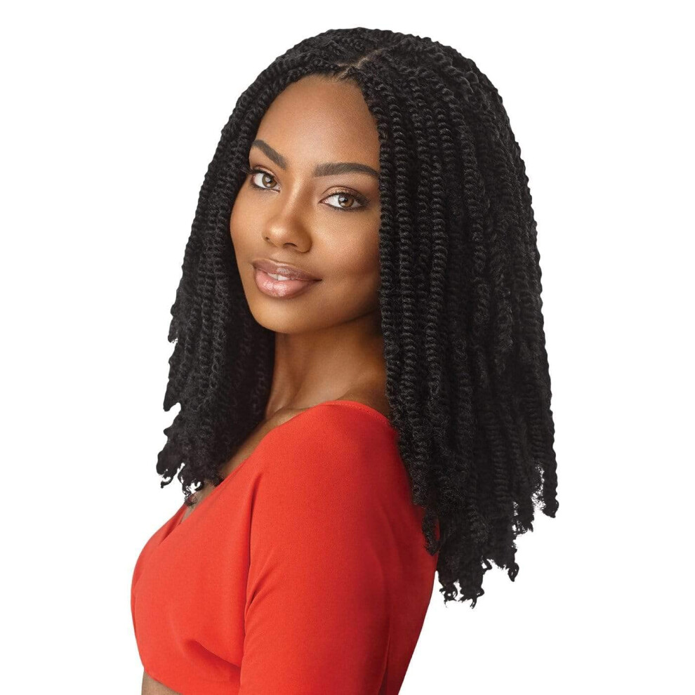 Outre Unisex X-Pression Synthetic Braid - 3X Springy Afro Twist 16 (Chamam)