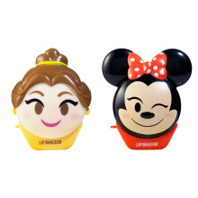 Lip Smacker Disney Minnie Mouse en Belle en het beest Belle Emoji Lippenbalsem Duo gearomatiseerde aardbeienlimonade Bow-nade 2-pack