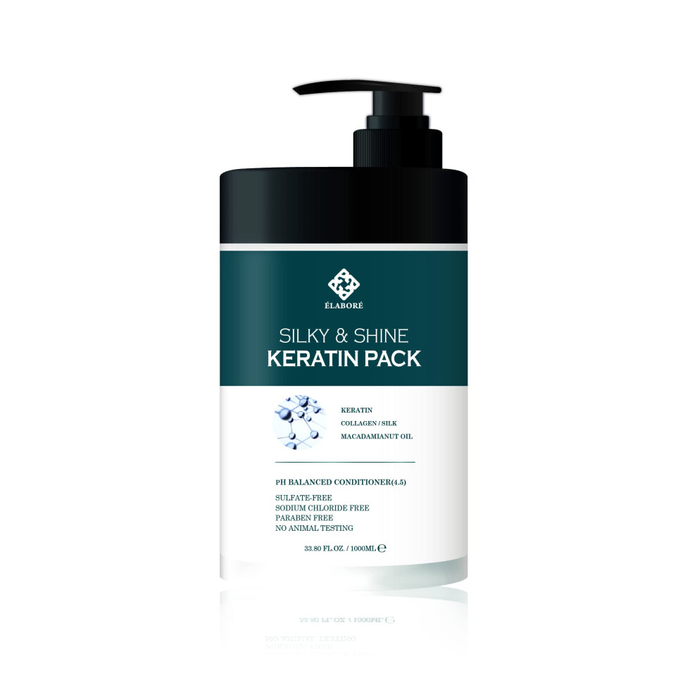 Elabore Silky & Shine Keratin Pack 33.80Fl.oz/ 1000Ml