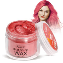 Temporary Hair Color Wax Dye Red for Girls 3.4 Fl Oz Washable Hair Dye Paint Wax Natural Temporary Hair Chalk for Kids Girls Women & Men Dark Hair