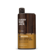 Every Man Jack 2-in-1 Daily Shampoo + Conditioner - Amber + Sandalwood | Nourishing For All Hair Types Naturally Derived Cruelty-Free Shampoo and C