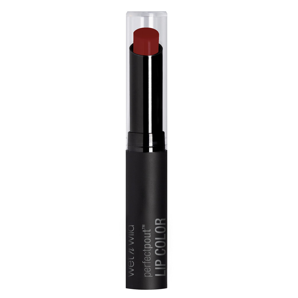wet n wild Perfect Pout Lipstick  Red Club Brat  Vegan  Gluten-Free  Cruelty-Free  Lip Color  Lip Color