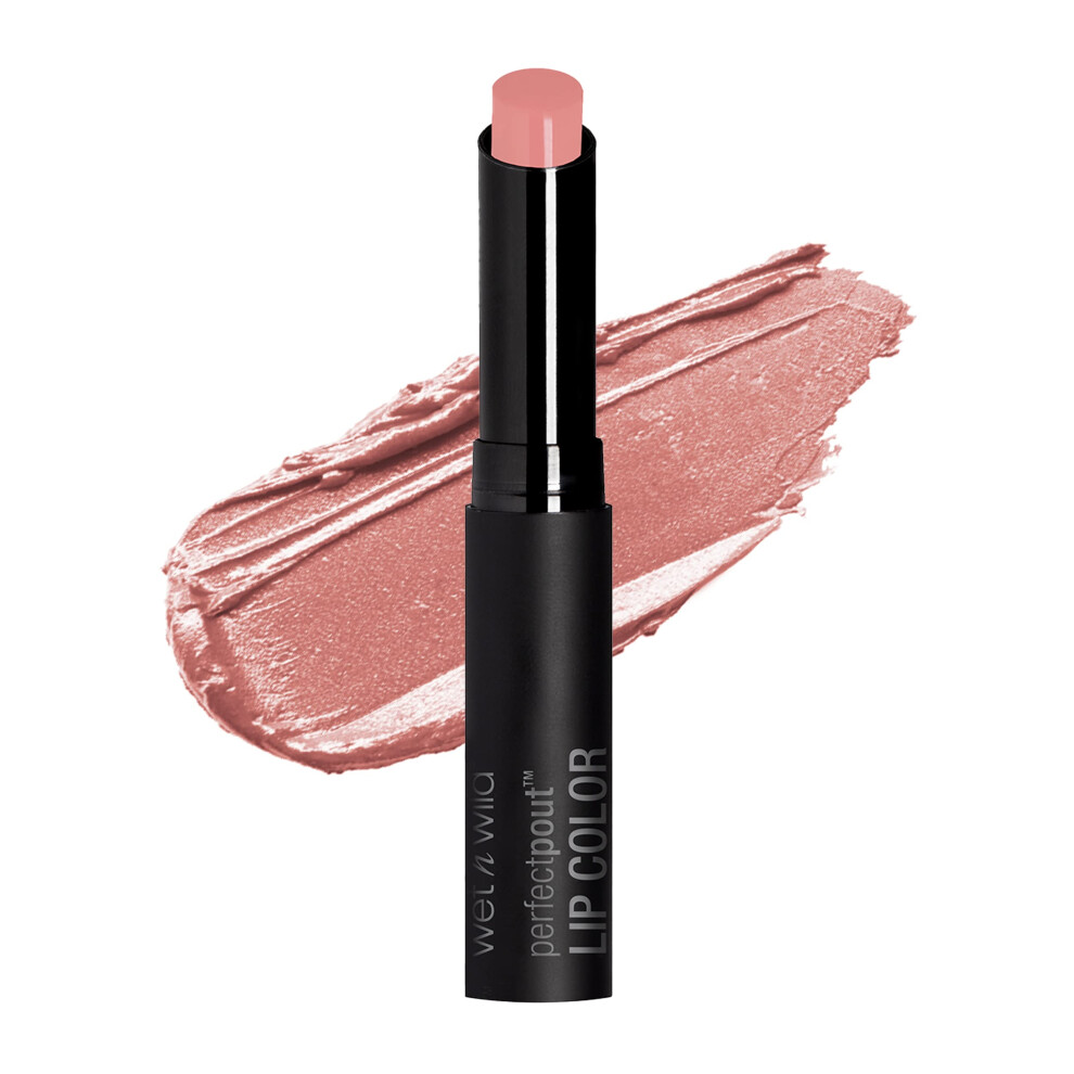 wet n wild Perfect Pout Lipstick  Peach No More Drama  Gluten-Free  Cruelty-Free  Lip Color