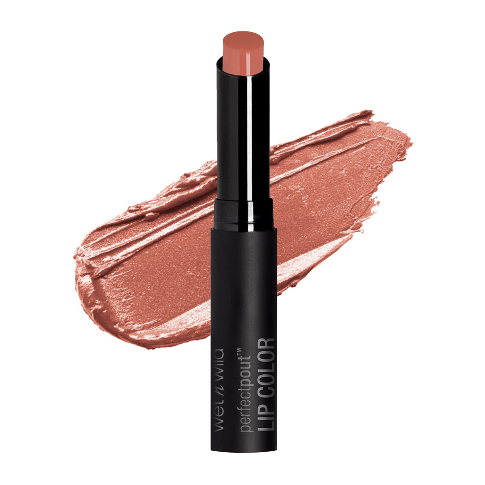 wet n wild Perfect Pout Lipstick  Orange Red Bare Your Soul  Vegan | Gluten-Free | Cruelty-Free | Lip Color
