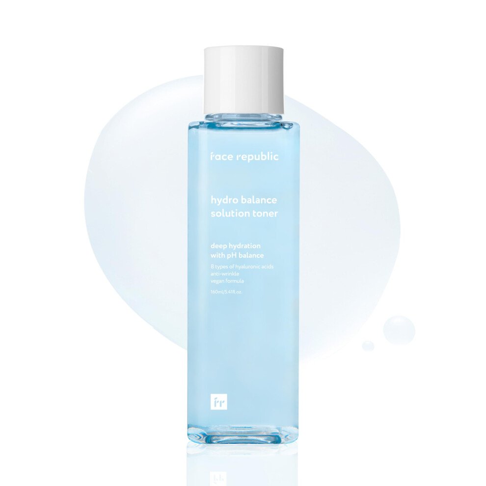 Face Republic Hydro Balance Solution Toner 160Ml | Vegan Certified | Hydrating & Balancing | Dermatologically Tested | No Artificial Fragrance & Color