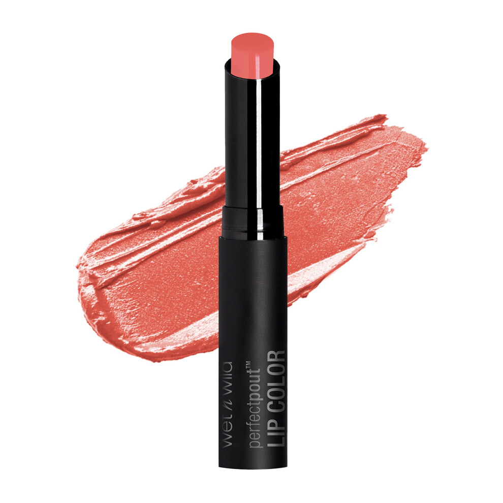 Lipstick By Wet n Wild Perfect Pout Lipstick Lip Color Pink Fiesta Party | Non-Tacky | Non-Sticky | Long Lasting