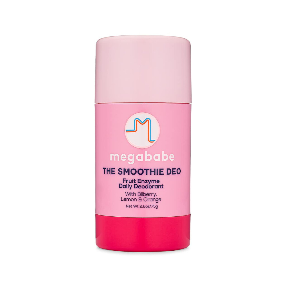 Megababe Daily Deodorant - The Smoothie Deo With Fruit Enzymes Aluminum-Free All Natural 2.6 Oz