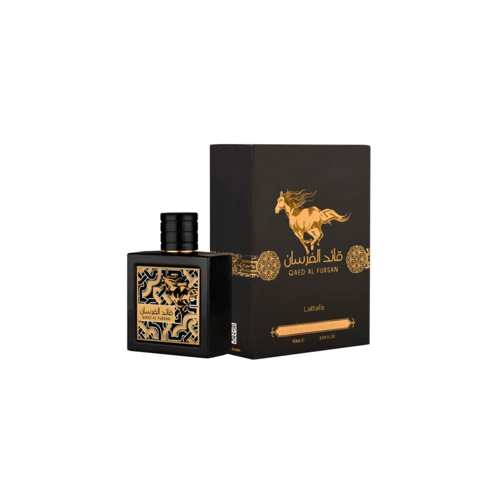 Qaed Al Fursan EDP - 90ML (30 oz) I Noble floral and woody shades I persistent  expressive and extremely attractive I soft  woody-earthy accent of oak