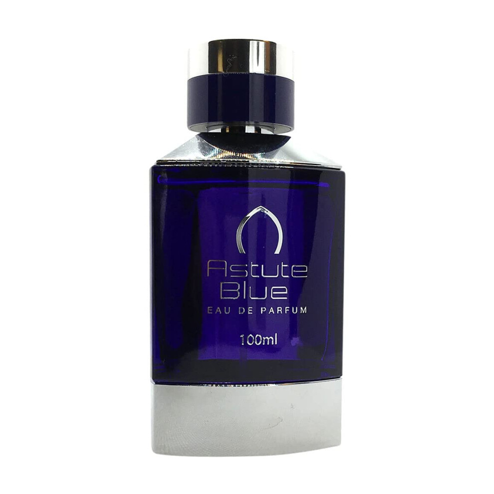 Maison D'orient Blue/Amber Astute Cologne For Men A Spicy Woody Fragrance With Tangerine Sea Notes Pepper Cedar Vanilla And Vetiver Accords 3.4