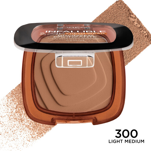 L’Oréal Paris L'Oreal Paris Infallible 24H Fresh Wear Soft Matte Bronzer, Waterproof, Light Medium, 0.3 2