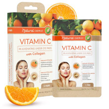 Patchs contour des yeux à la vitamine C et au collagène de Natural Chemist - Anti-âge, réduit les cernes, hydratant, testé dermatologiquement, sa