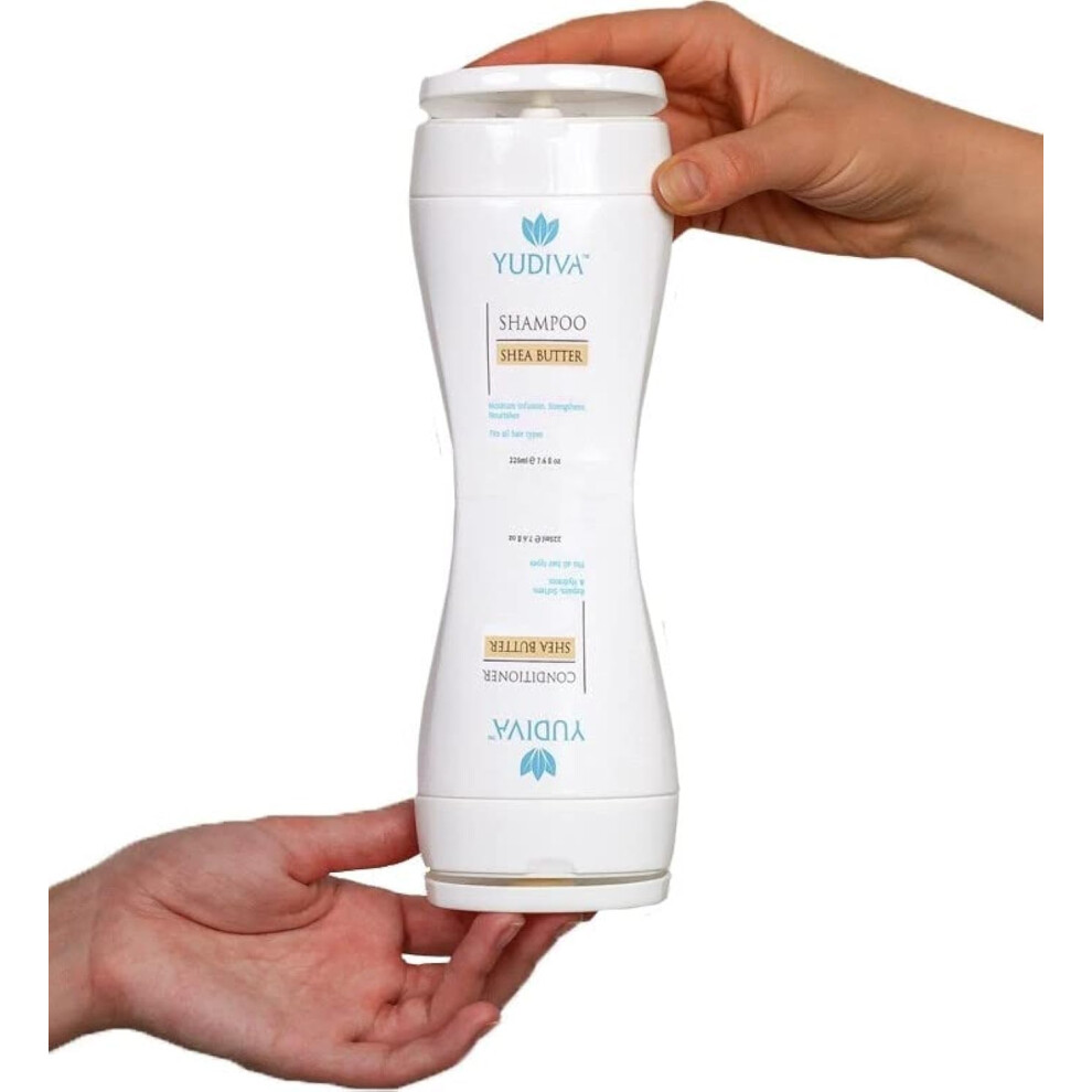 Yudiva 2 Products In 1 Bottle Shea Butter Shampoo & Conditioner Set Fits All Hair Types 15.2 Fl Oz