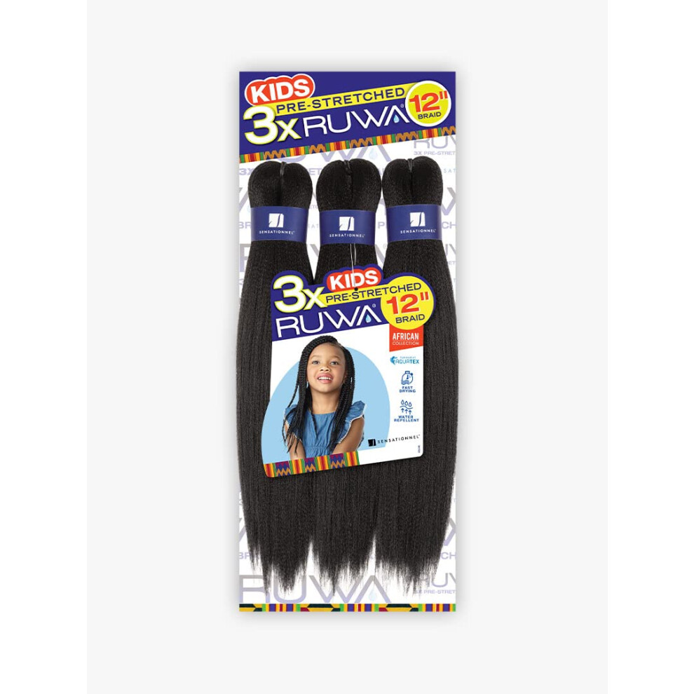 Tresses Sensationnel Braiding 3X Ruwa Pr - Tir Es Pour Enfants 12'' (Paquet De 5 1B)-image
