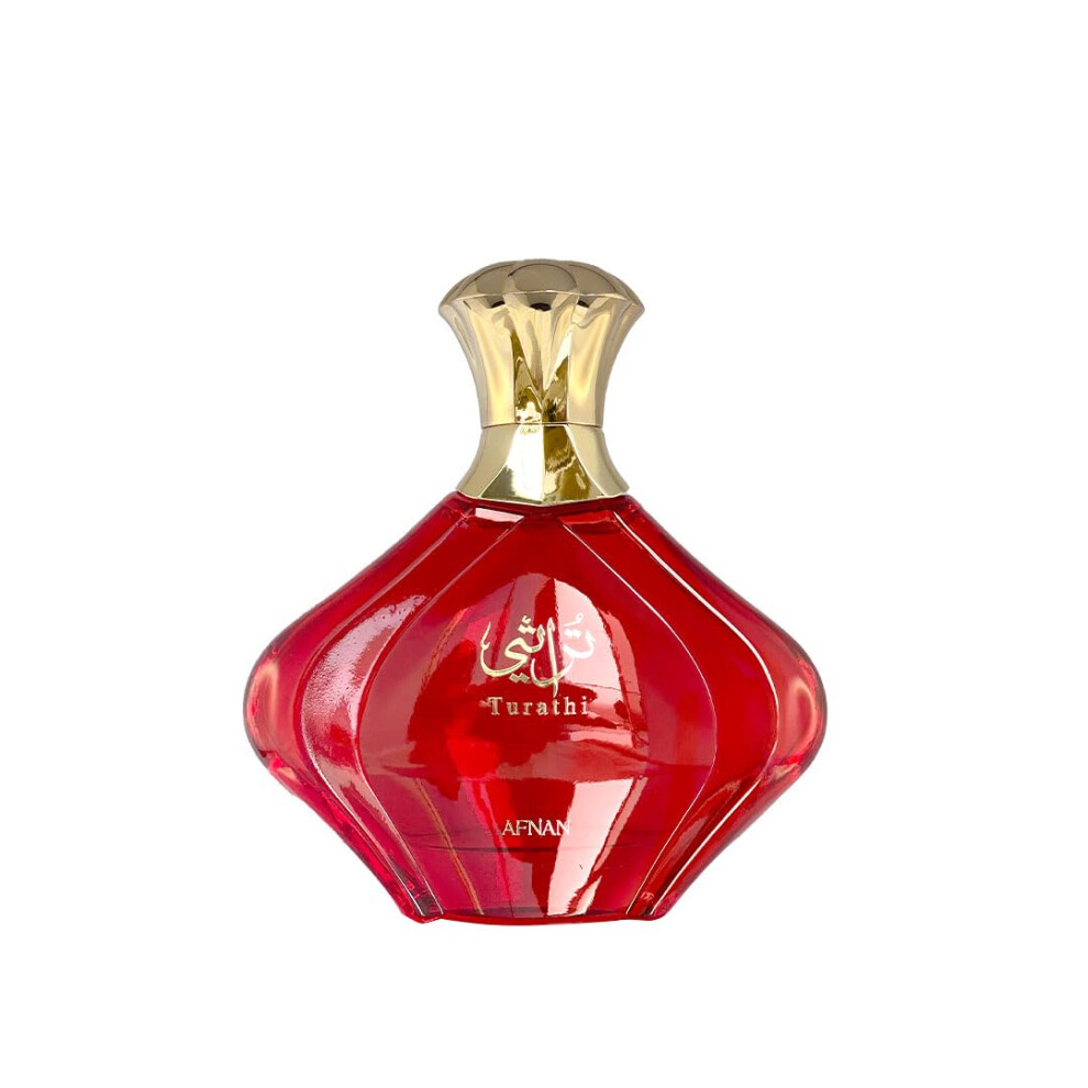 Eau de parfum rouge Afnan Turathi pour femme, 90 ml